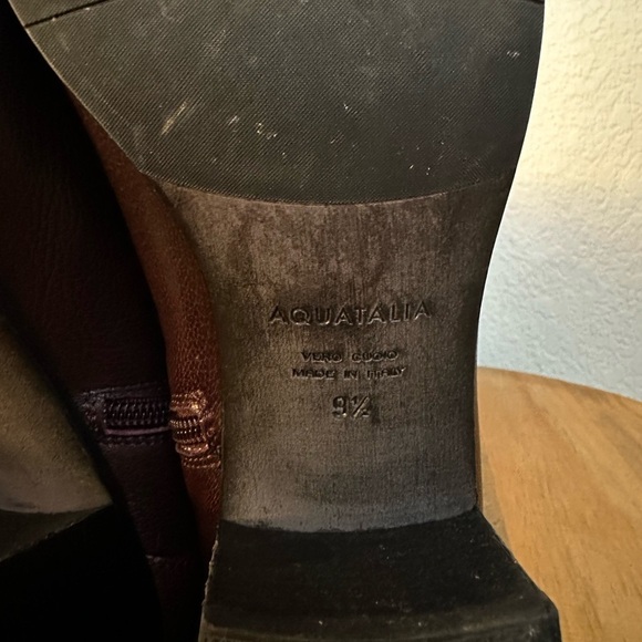 Aquatalia Emiliana Boots Size 9.5 Dark Chocolate Brown - Picture 9 of 13